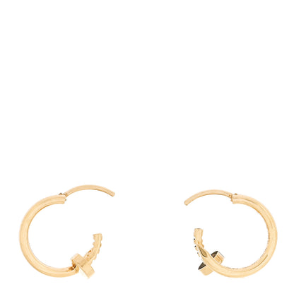 Cartier 18K Yellow Gold Mini Juste Un Clou Hoop Earrings 3 of 5