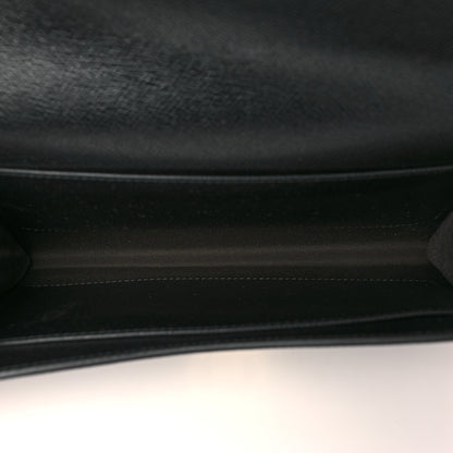 Salvatore Ferragamo Calfskin Gancini Wallet On Chain Black 5 of 9