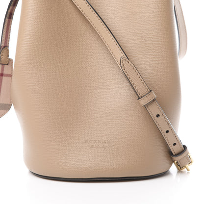 Burberry Calfskin Small Lorne Bucket Crossbody Camel 8 of 12