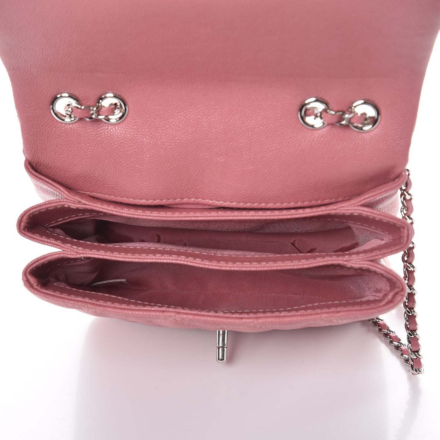 Caviar Quilted Small Urban Companion Flap Pink