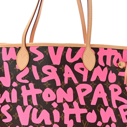Louis Vuitton Monogram Graffiti Neverfull GM Fuchsia 8 of 10