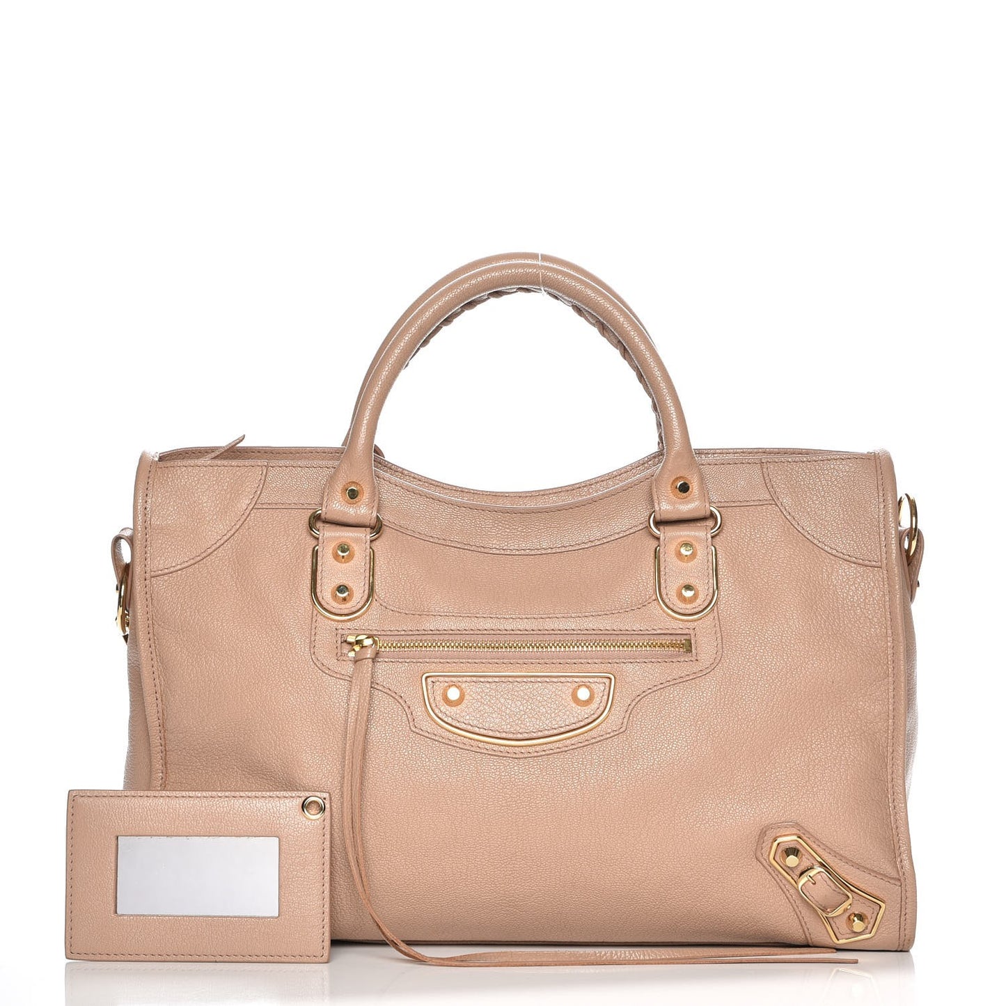 Chevre Gold Metallic Edge Hardware City Rose Des Sables