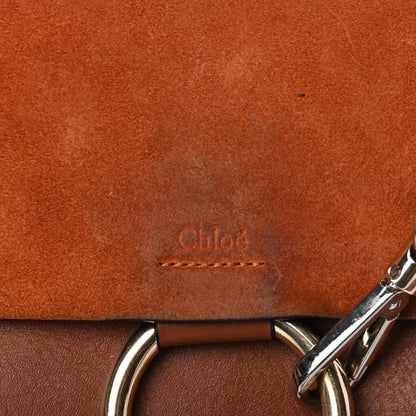 Chloe Suede Calfskin Small Faye Shoulder Bag Tobacco 5 of 5