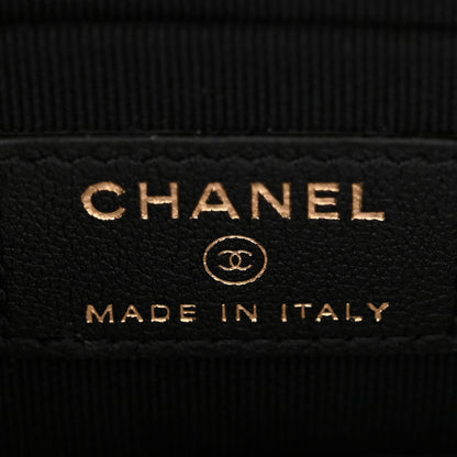 Chanel Lambskin Quilted Mini Trendy CC Wallet On Chain WOC Black 6 of 12