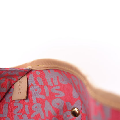 Louis Vuitton Monogram Graffiti Neverfull GM Fuchsia 9 of 10