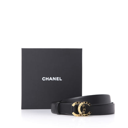 Chanel Calfskin Paris CC Belt 95 38 Black 5 of 5