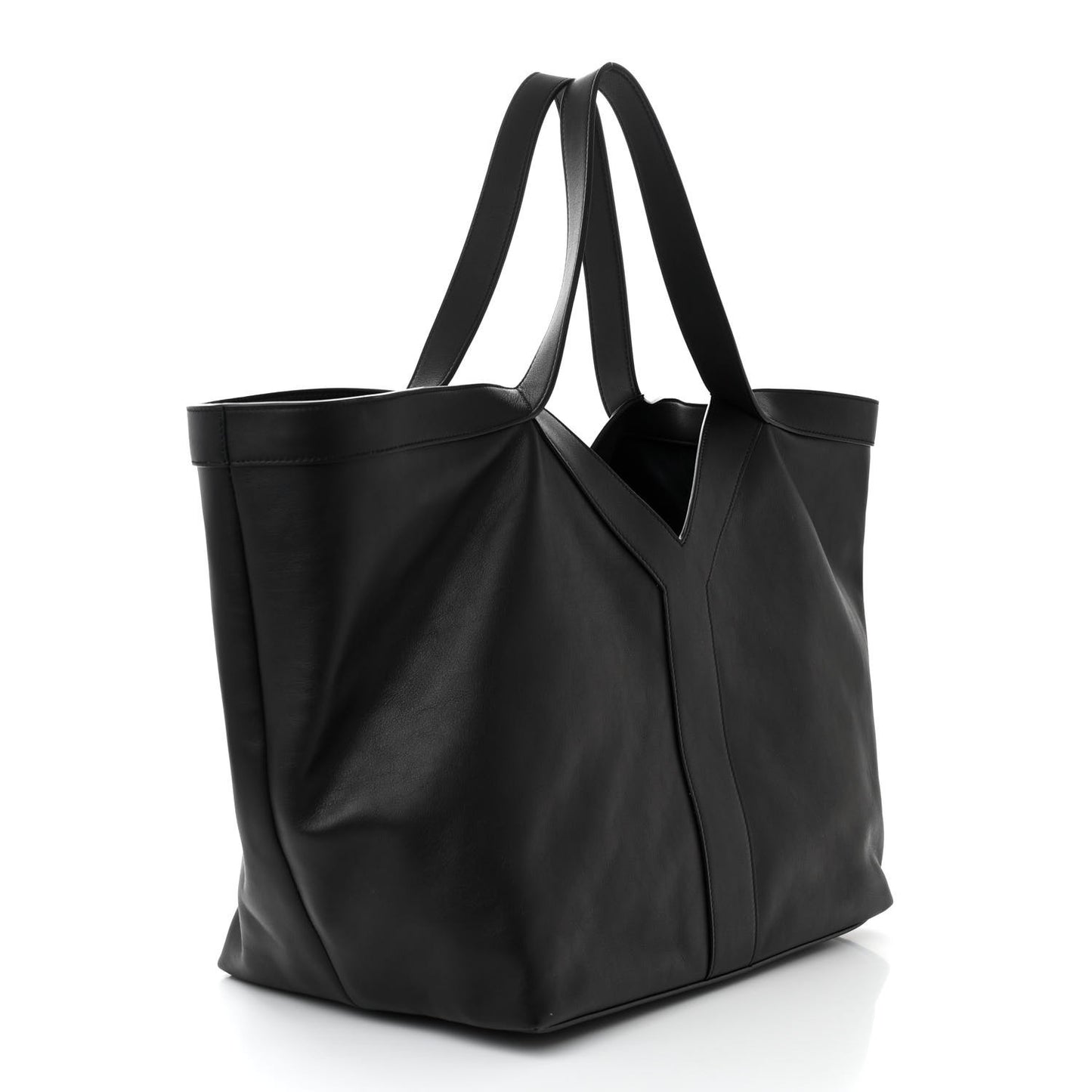 Calfskin Y Tote Black