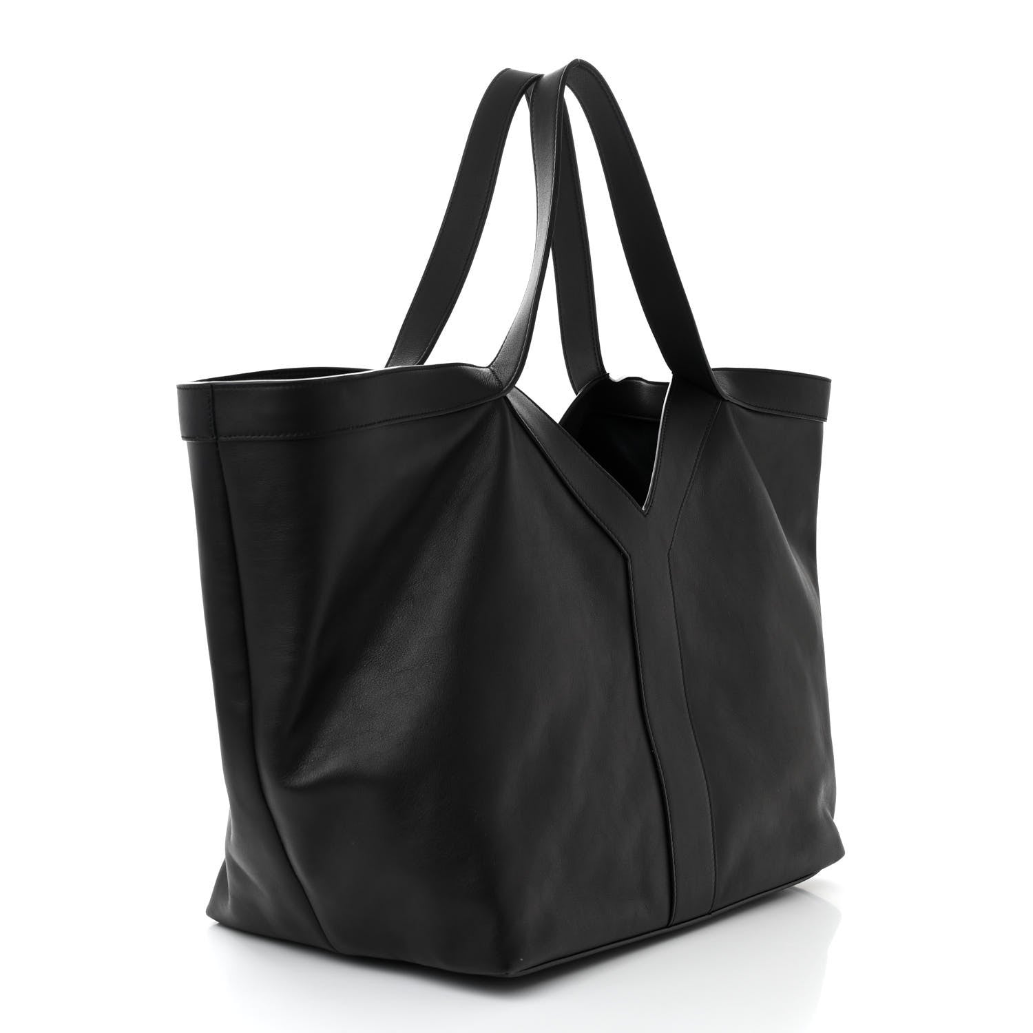 Saint Laurent Calfskin Y Tote Black 3 of 11