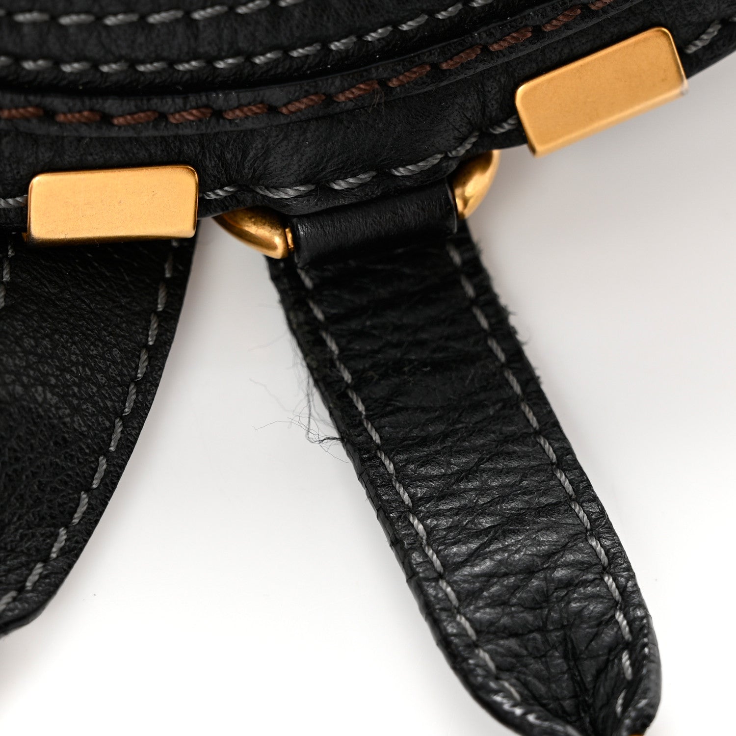 Chloe Calfskin Mini Marcie Round Crossbody Bag Black 10 of 11