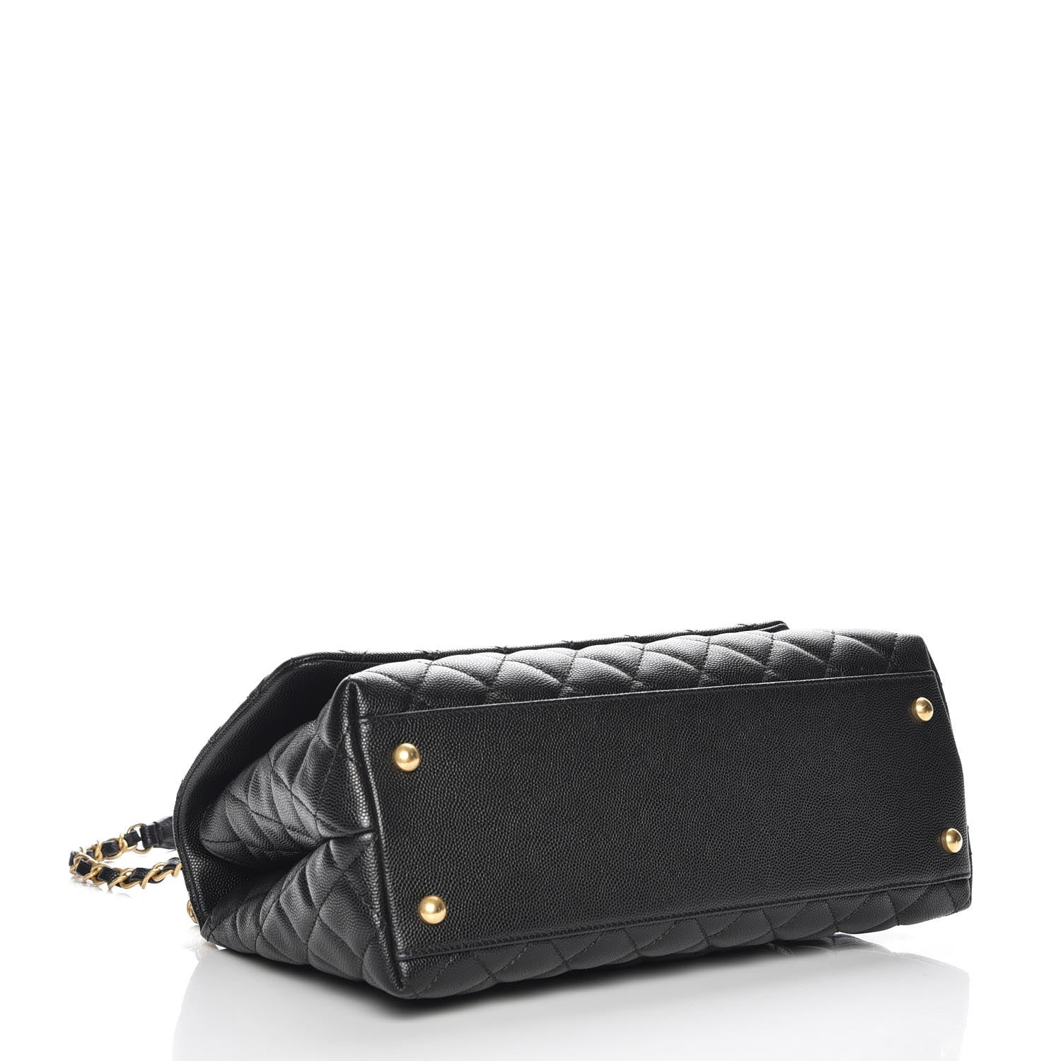 Chanel Caviar Quilted Small Coco Handle Flap Black 5 of 9