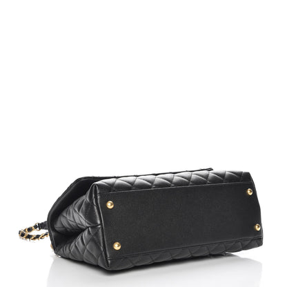 Chanel Caviar Quilted Small Coco Handle Flap Black 5 of 9