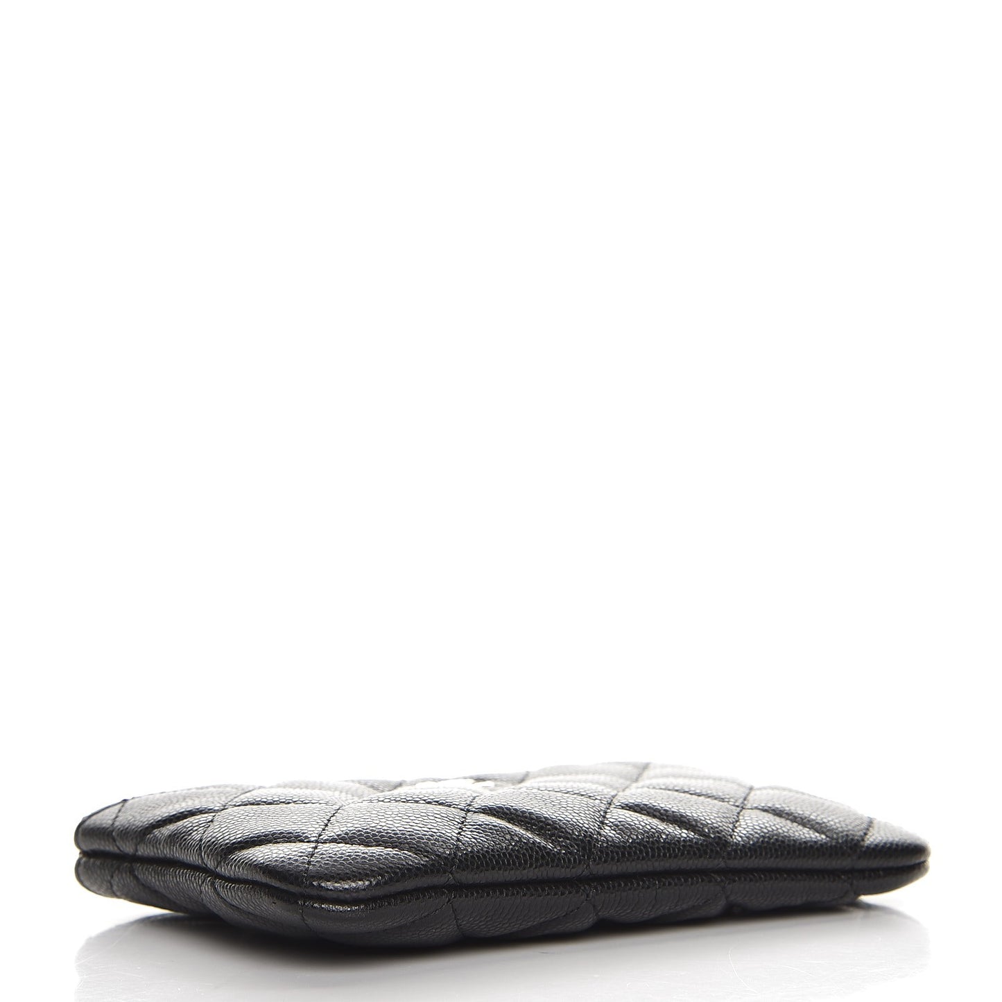 Caviar Quilted Small Cosmetic Case Black