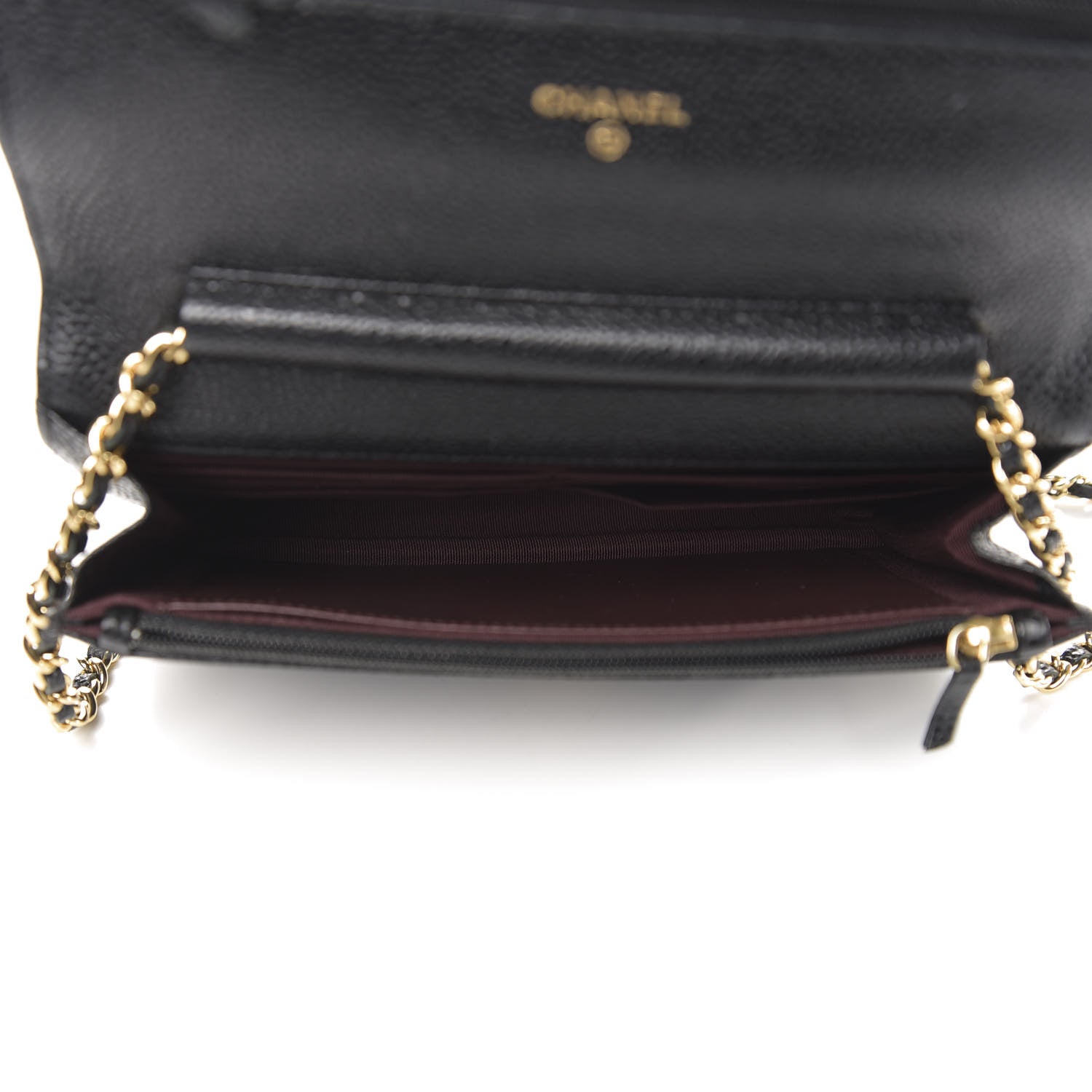 Chanel Caviar Quilted Wallet On Chain WOC Black 5 of 14