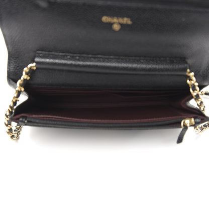 Chanel Caviar Quilted Wallet On Chain WOC Black 5 of 14