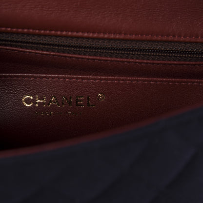Chanel Felt Quilted Paris-Hamburg Charms Mini Rectangular Flap Dark Navy 6 of 13