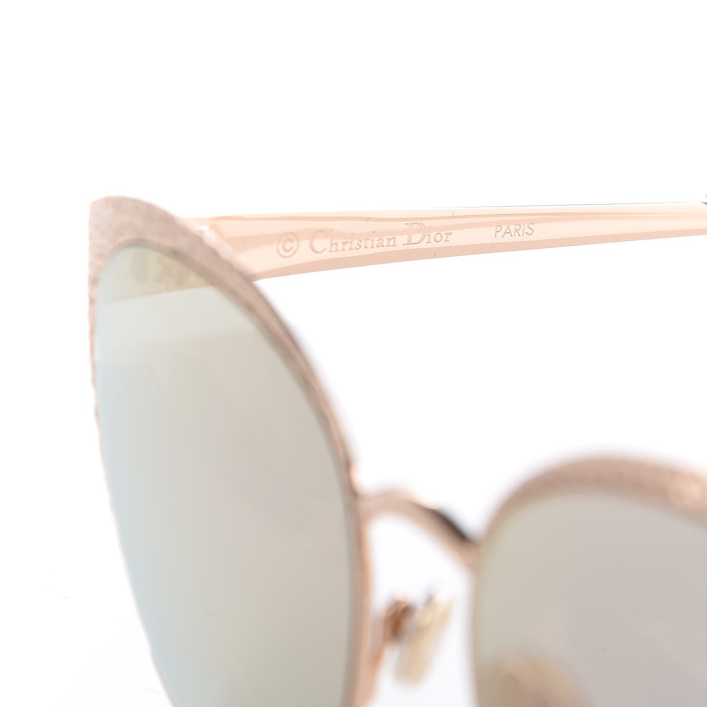Metal Mirrored Unique Limited Edition Sunglasses Gold
