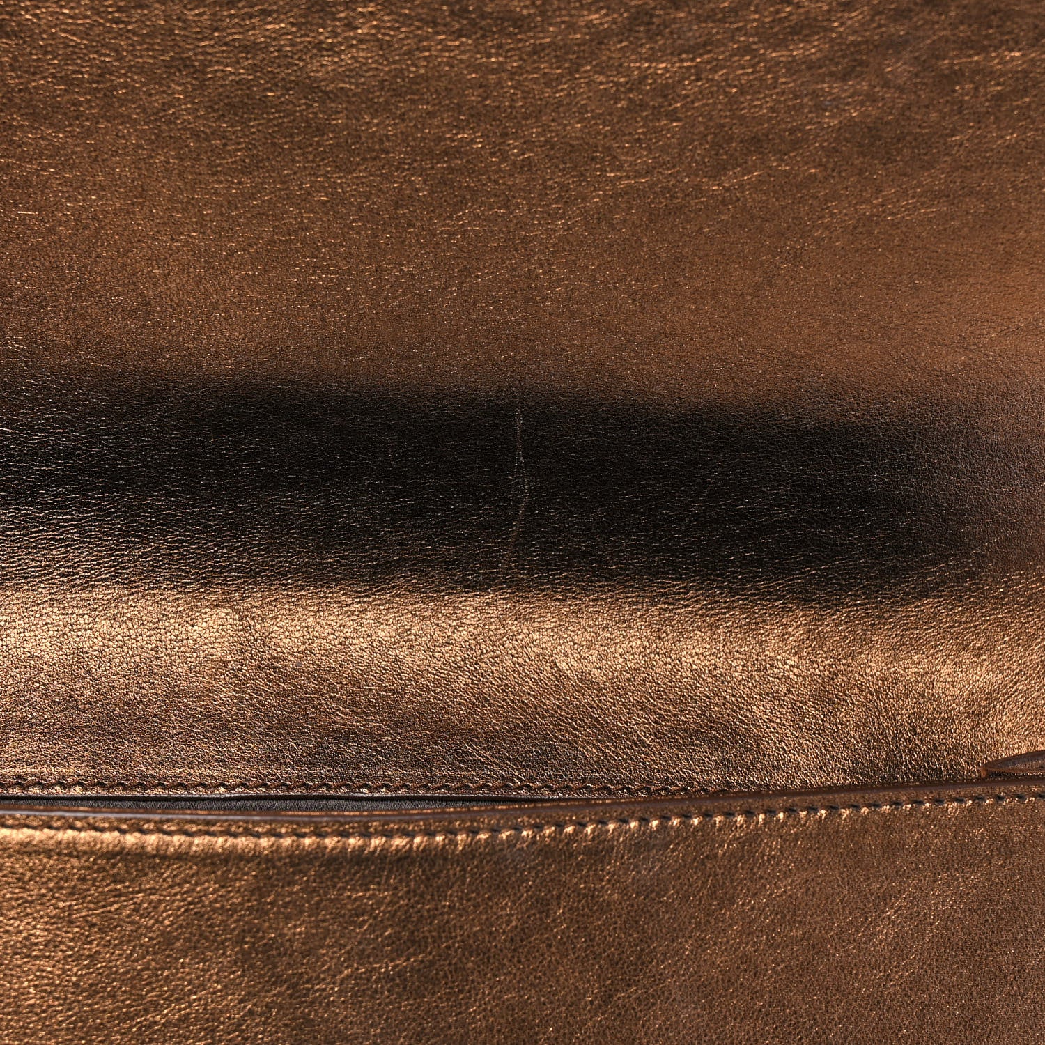 Saint Laurent Metallic Calfskin Monogram Large Belle De Jour Clutch Bronze 10 of 12