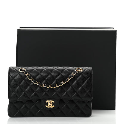 Chanel Caviar Quilted Medium Double Flap Black 11 of 11