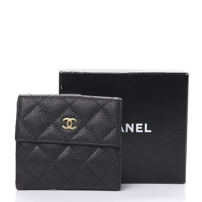 Chanel Caviar Quilted Compact Flap Wallet Black 8 of 8