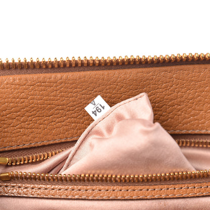 Miu Miu Goatskin Madras Bowling Bag Cuoio 7 of 13