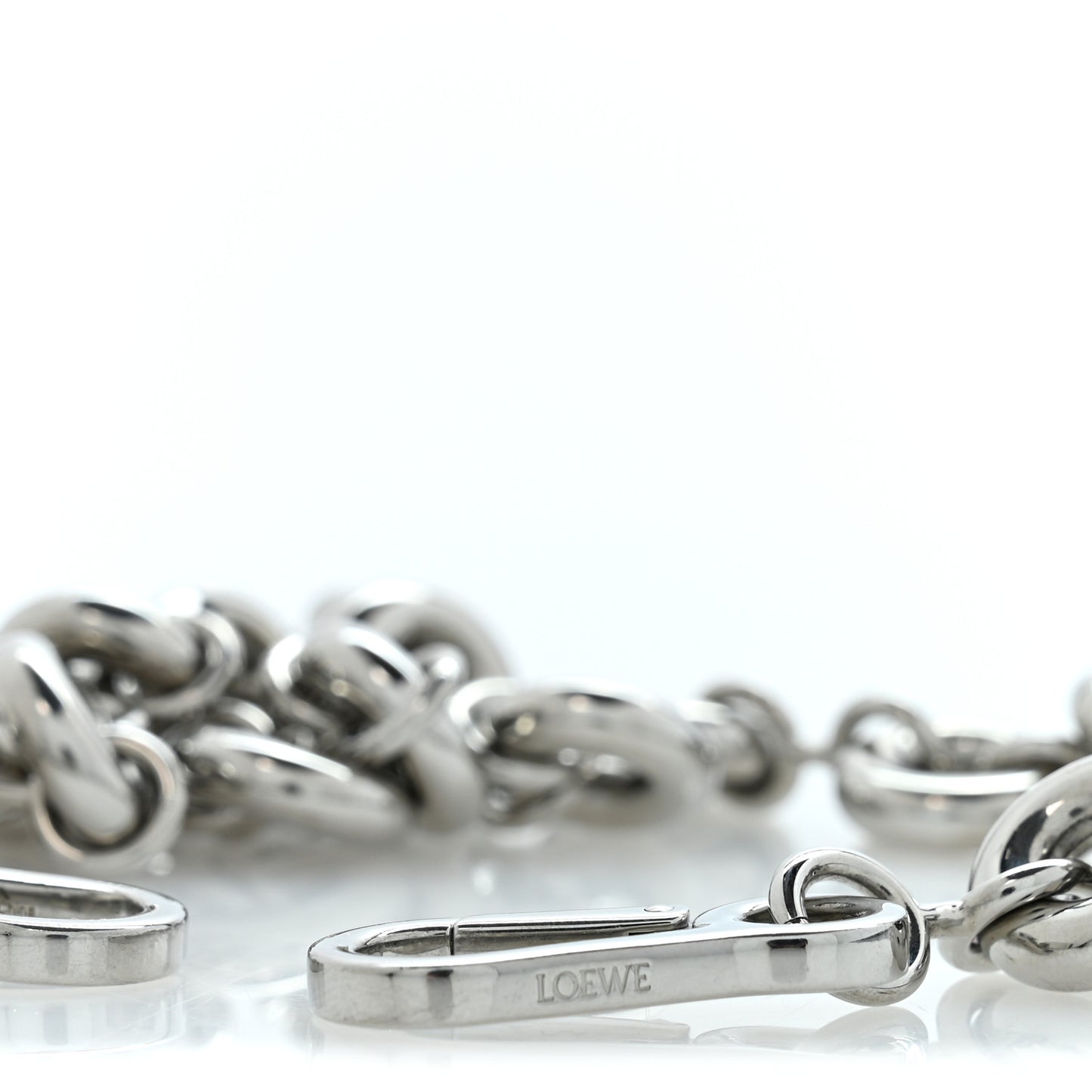 Donut Chain Shoulder Strap Silver