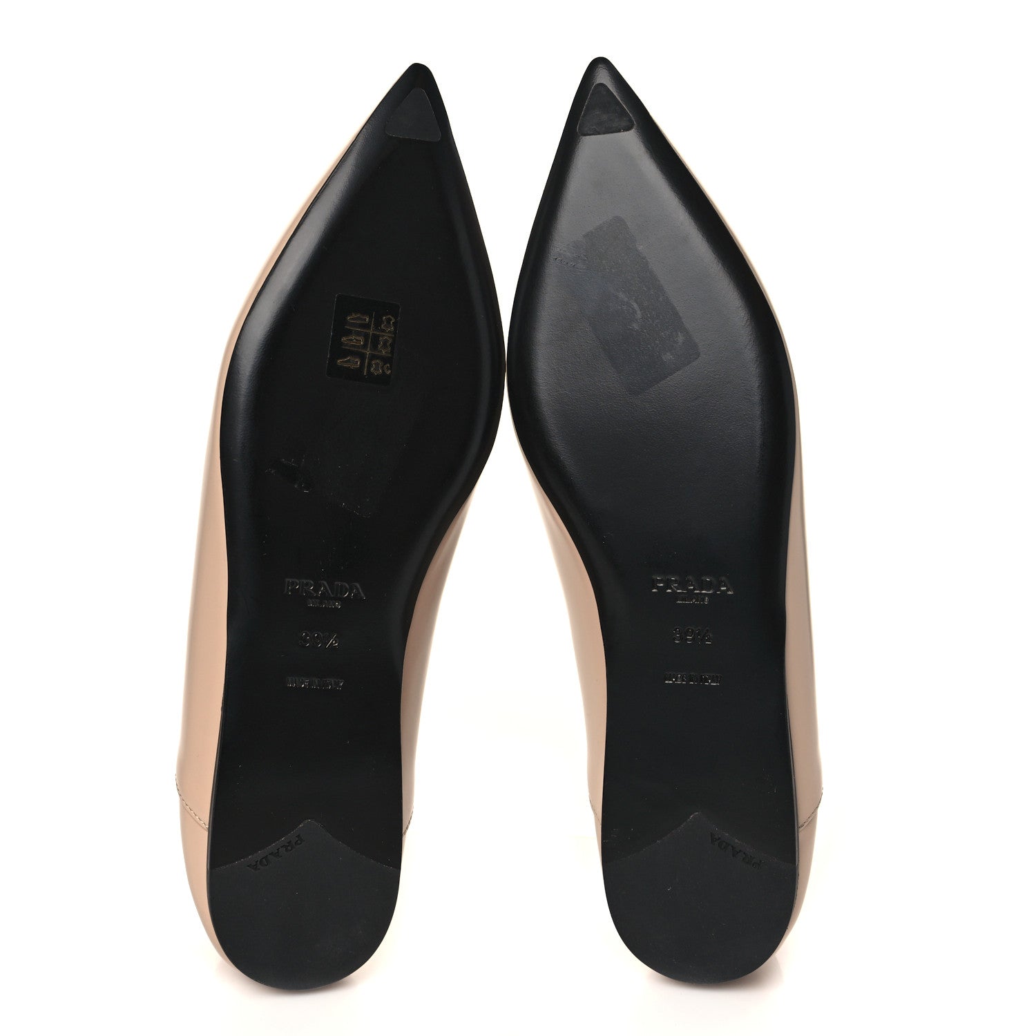 Prada Spazzolato Logo Loafer 39.5 Cipria 5 of 8
