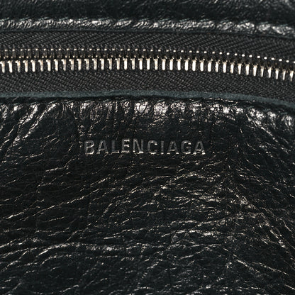 Balenciaga Agneau Graffiti Papier A6 Zip Around Tote Black White 7 of 11