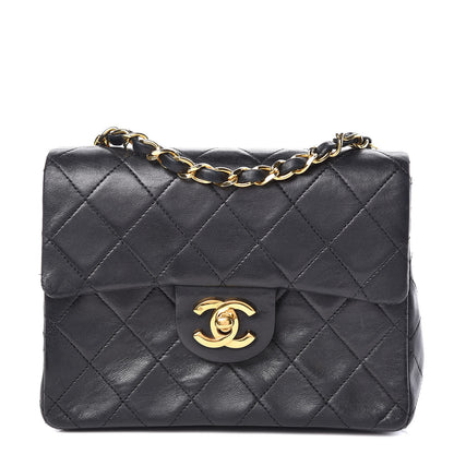 Chanel Lambskin Quilted Mini Square Flap Black 1 of 13