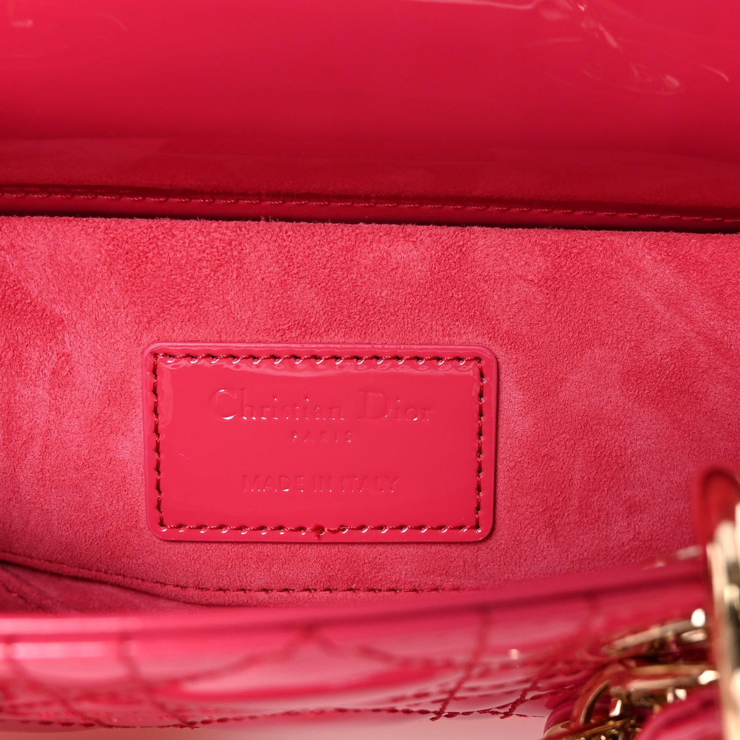 Christian Dior Patent Cannage Small Lady D-Joy Mexican Red 6 of 9