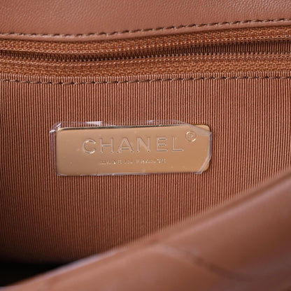 Chanel Lambskin Quilted Medium Chanel 19 Flap Brown 6 of 10