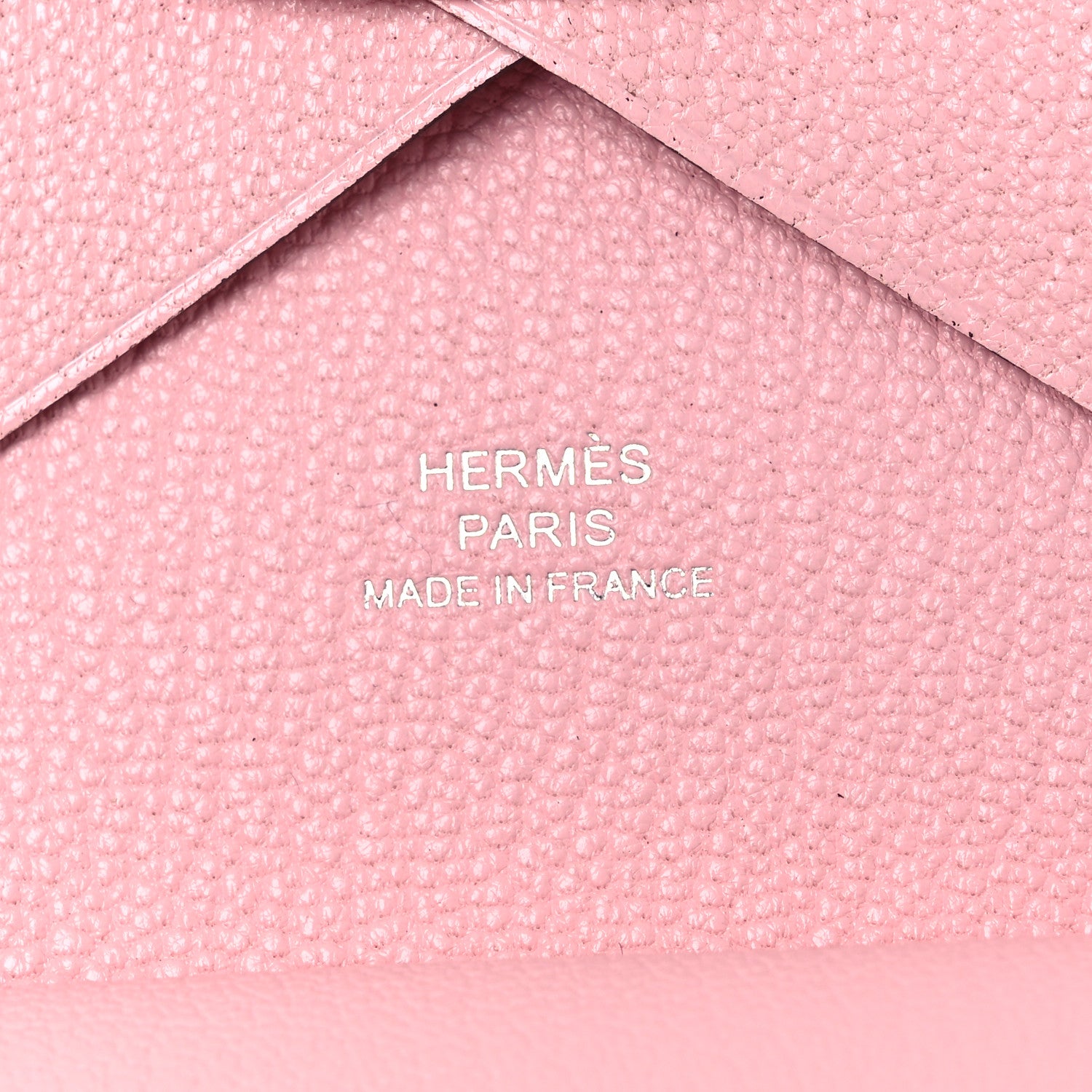 Hermes Chevre Mysore Calvi Duo Card Case Rose Sakura 6 of 7
