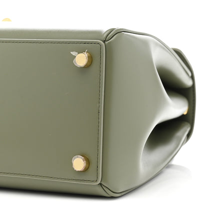Celine Satinated Calfskin Medium 16 Top Handle Bag Sage 11 of 13