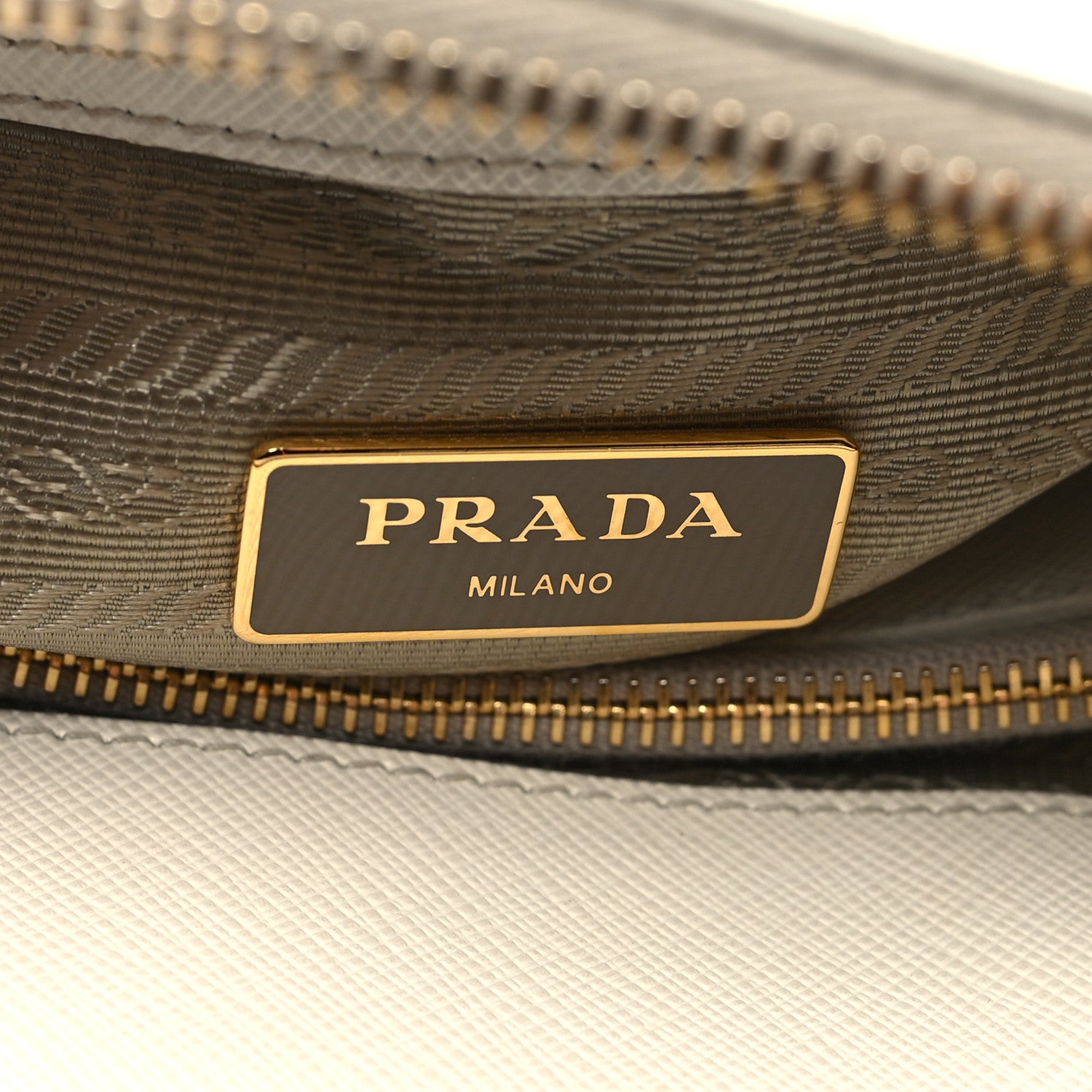 Prada Saffiano Lux Small Promenade Tote Talco 7 of 13