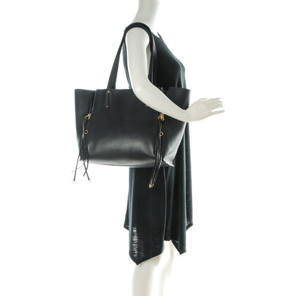Chloe Smooth Calfskin Medium Milo Shopping Tote Black 2 of 8