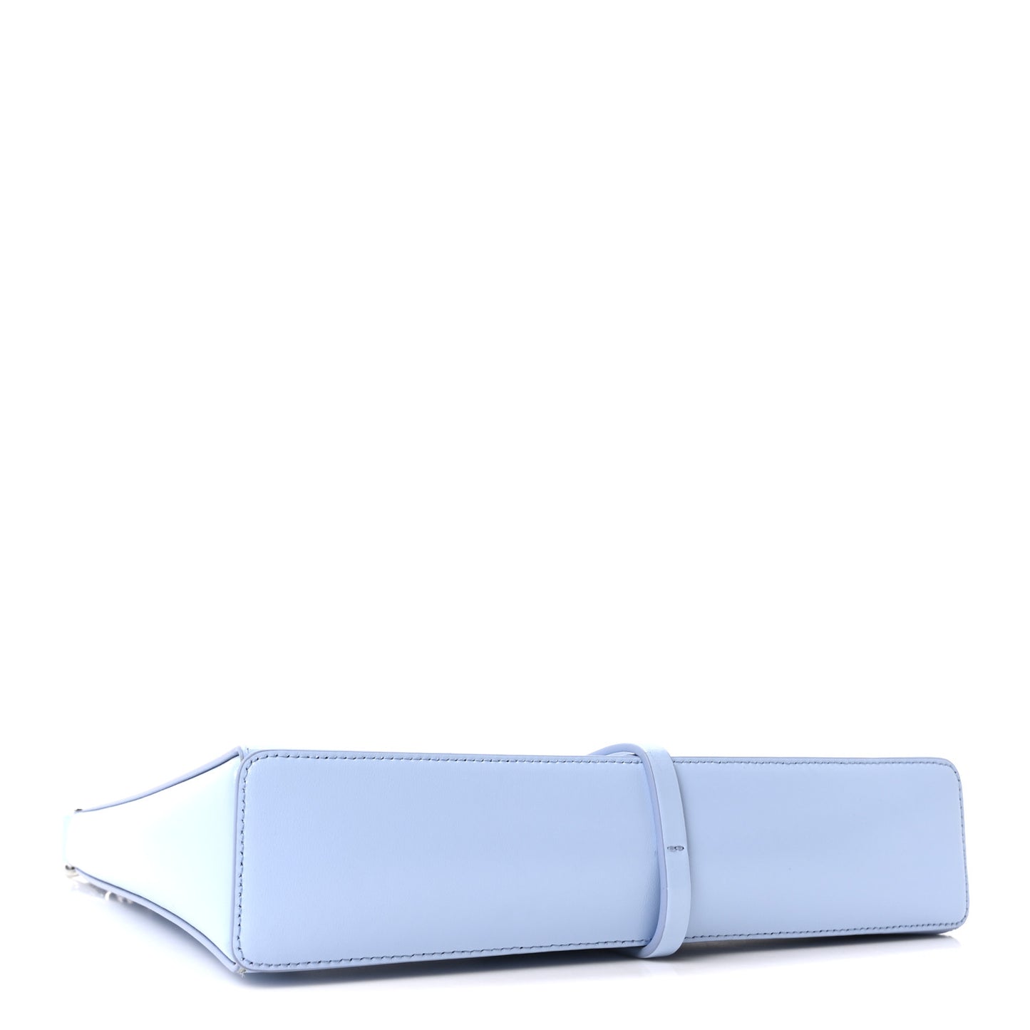 Box Calfskin Small Cut Out Shoulder Bag Light Blue