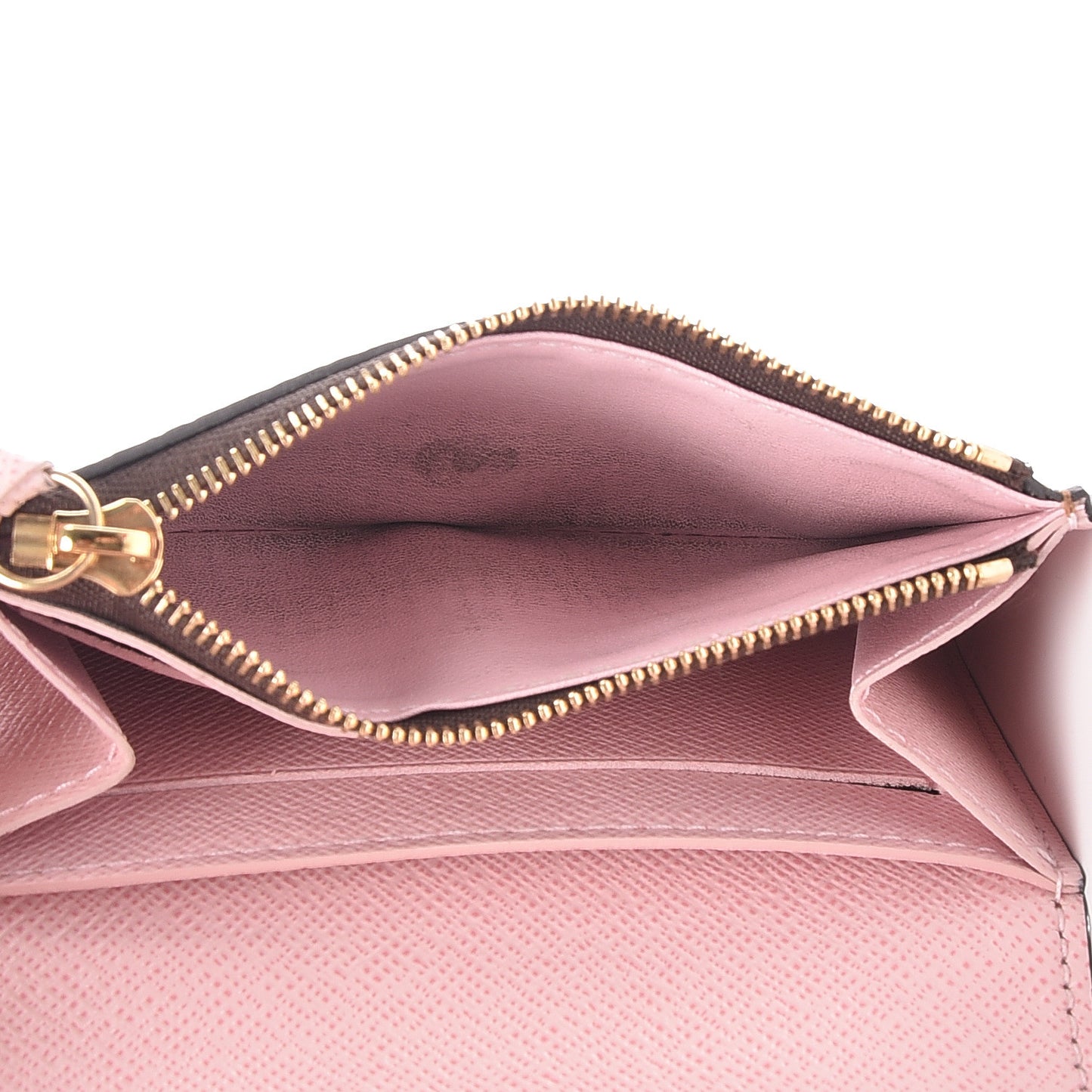 Damier Ebene Rosalie Coin Purse Rose Ballerine