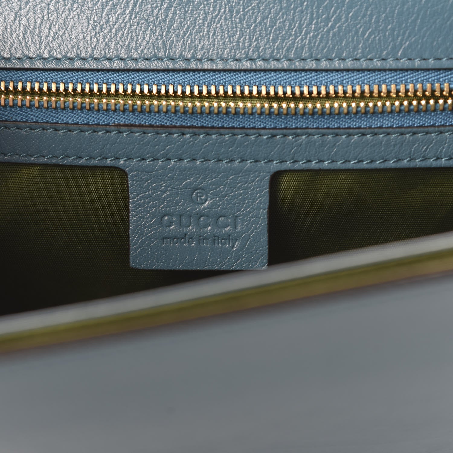 Gucci Calfskin Animalier Medium Shoulder Bag Blue 14 of 19