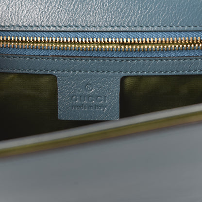 Gucci Calfskin Animalier Medium Shoulder Bag Blue 14 of 19