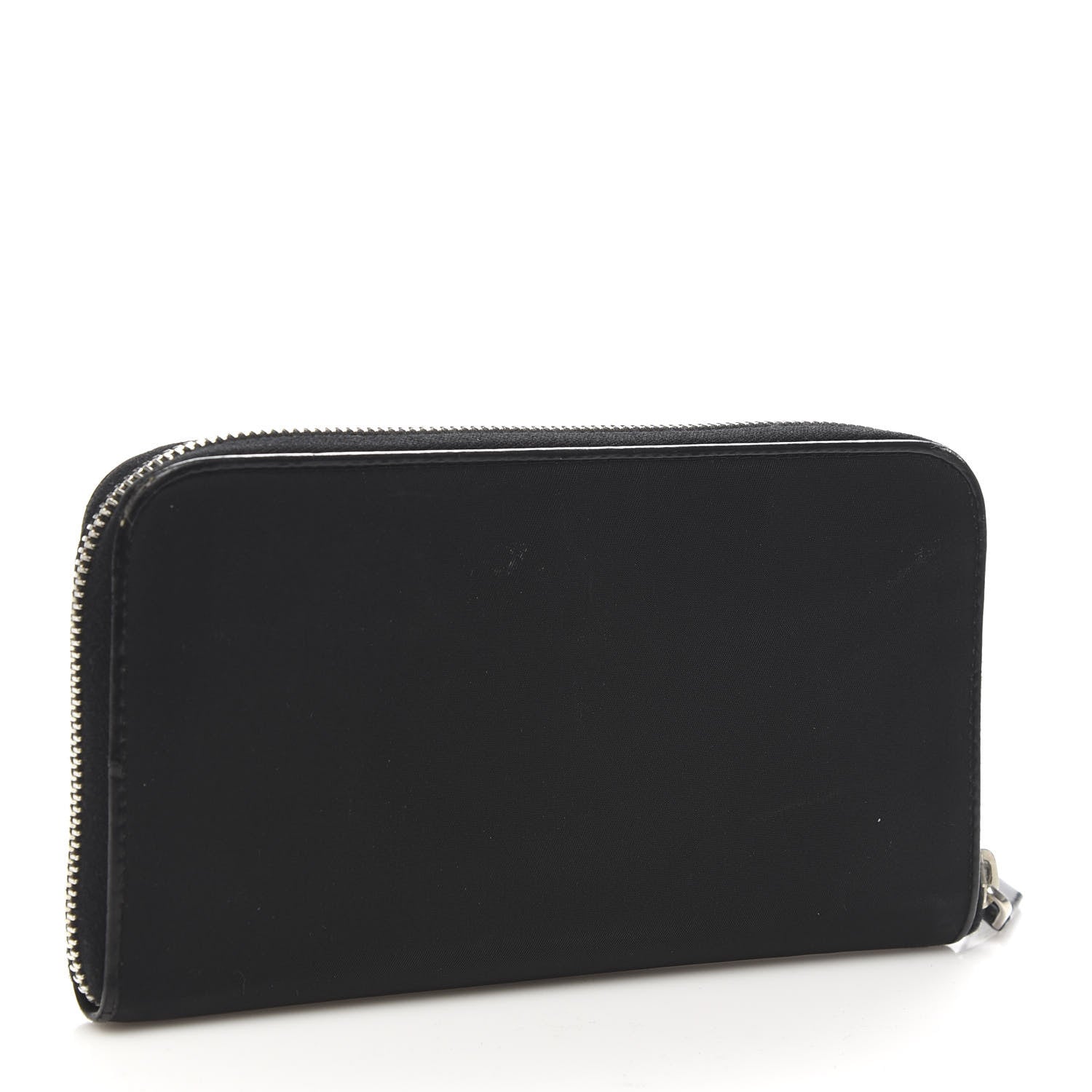 Prada Tessuto Light Nylon Zip Around Wallet Black 3 of 10