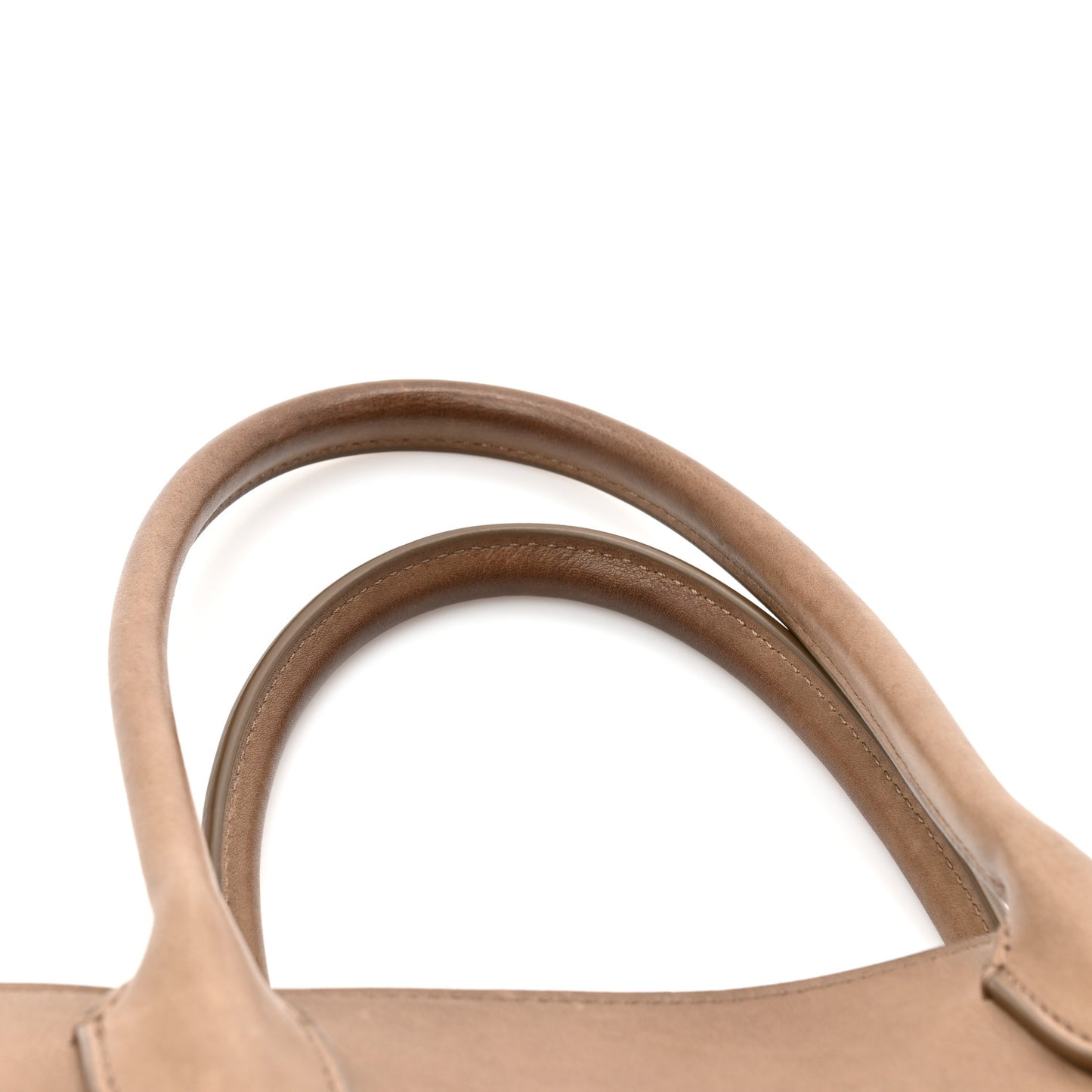 Polished Saddle Calfskin Soft Margaux 15 Mouse Grey