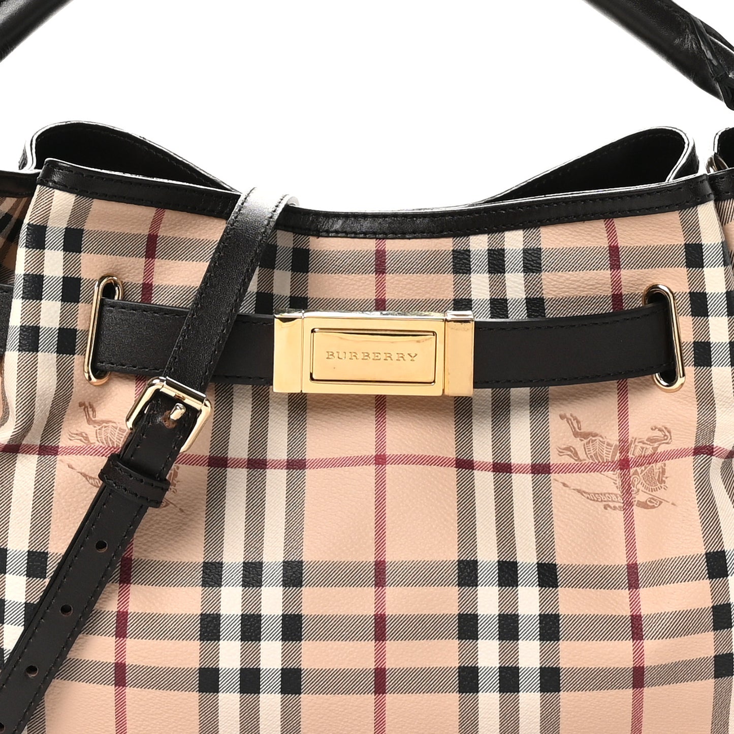 Haymarket Check Medium Golderton Tote Chocolate