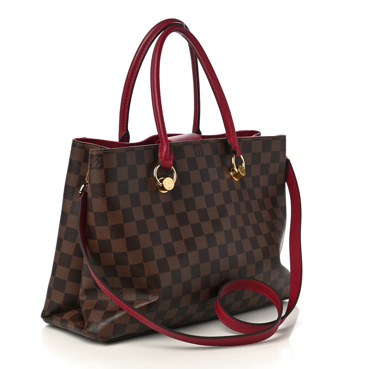 Damier Ebene LV Riverside Lie De Vin