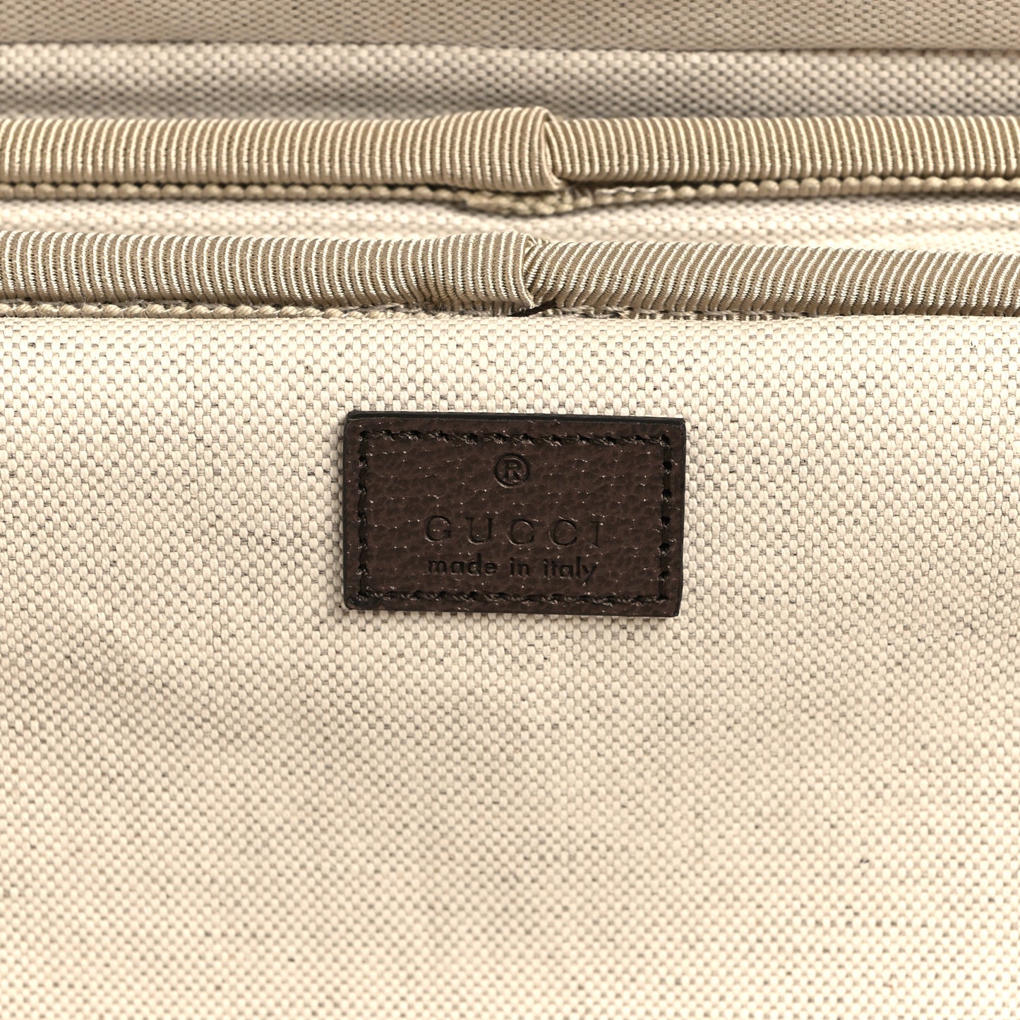 GG Supreme Monogram Web Medium Savoy Trolley Beige Ebony