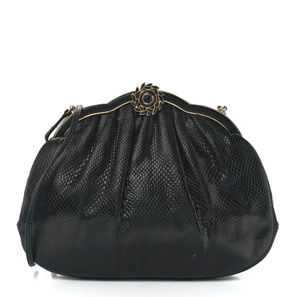 Judith Leiber Snakeskin Crystal Evening Bag Black 3 of 14
