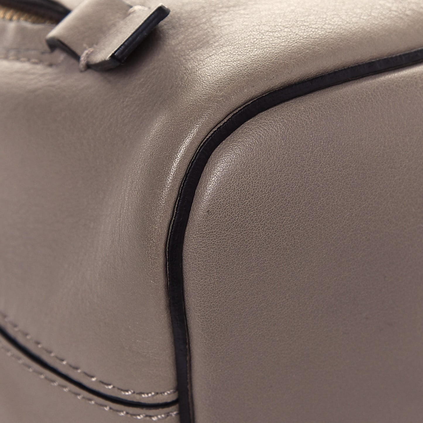 Suede Calfskin Mini Faye Backpack Motty Grey