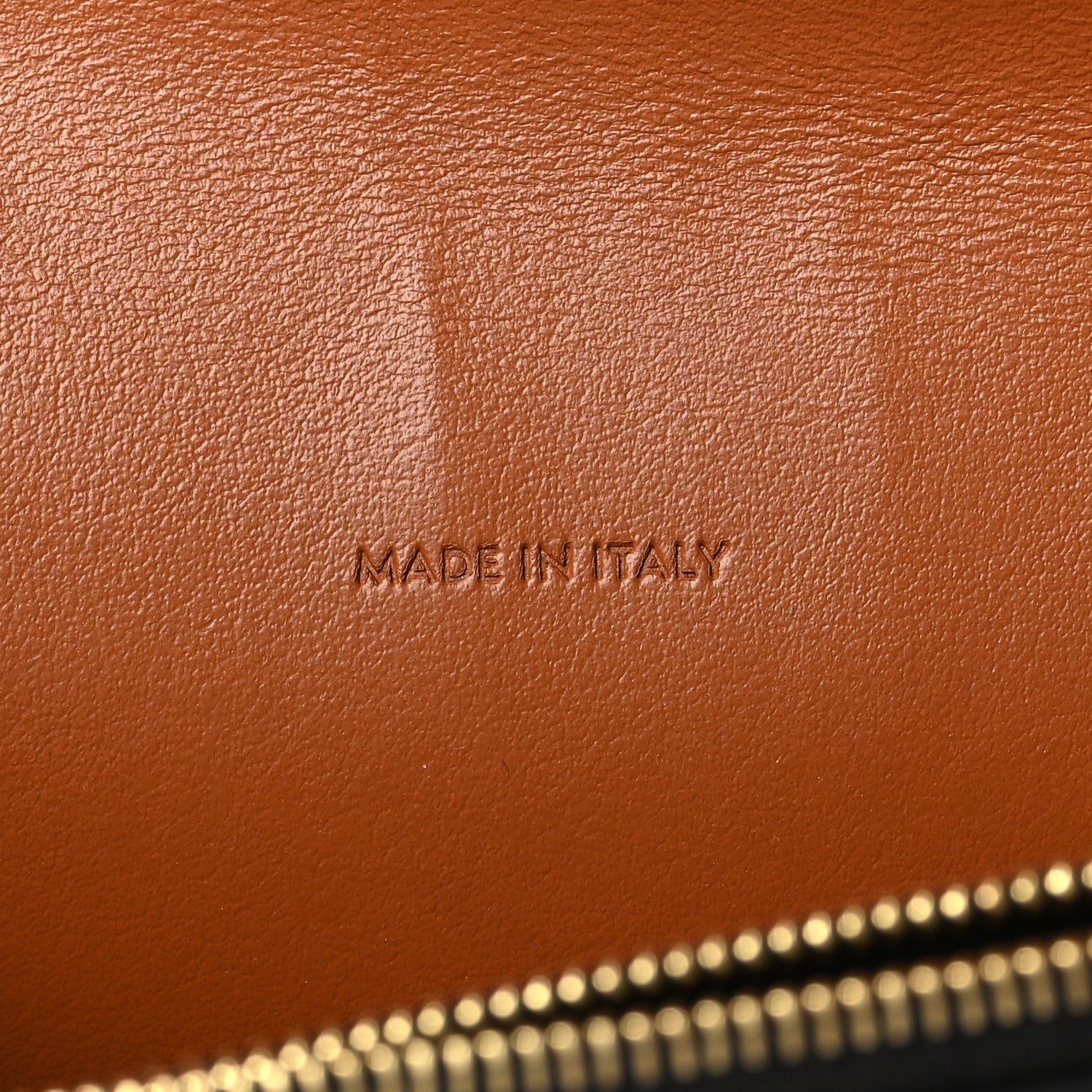 Celine Triomphe Canvas Lambskin Wallet On Strap Tan 7 of 11