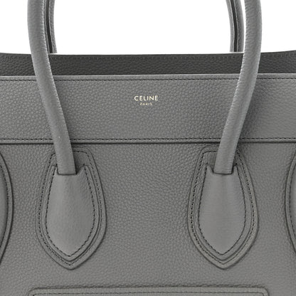 Celine Baby Drummed Calfskin Micro Luggage Kohl 8 of 15