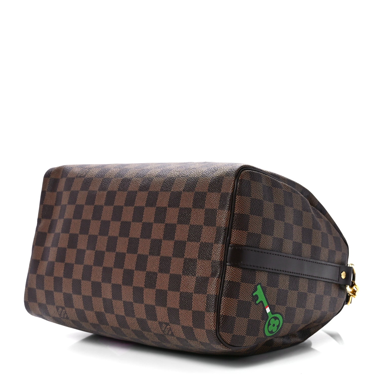 Louis Vuitton Damier Ebene Patches Speedy Bandouliere 30 9 of 11