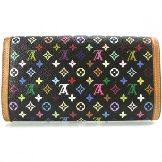 Monogram Multicolor Porte Tresor International Wallet Black