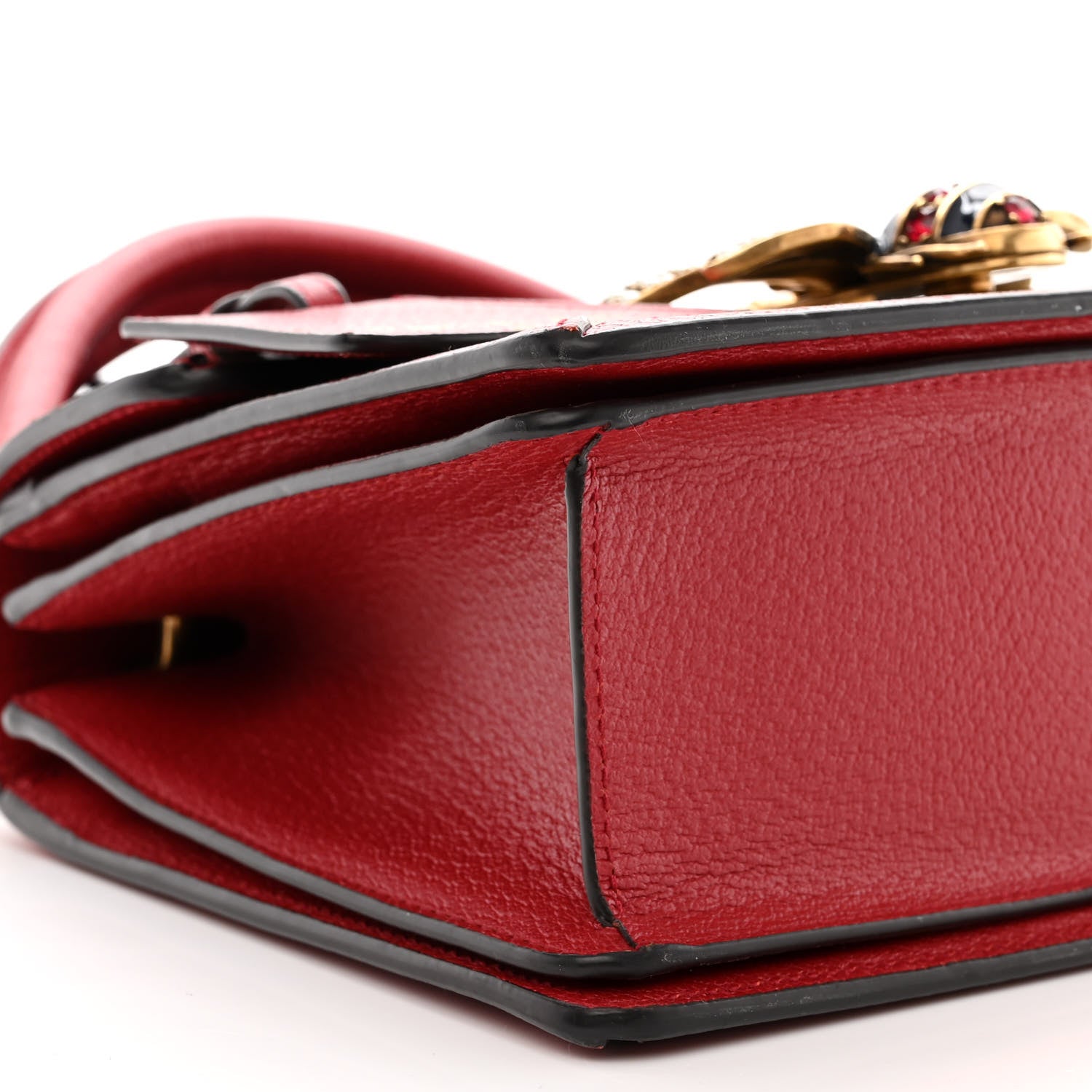 Gucci GG Supreme Monogram Small Queen Margaret Top Handle Bag Red 9 of 10
